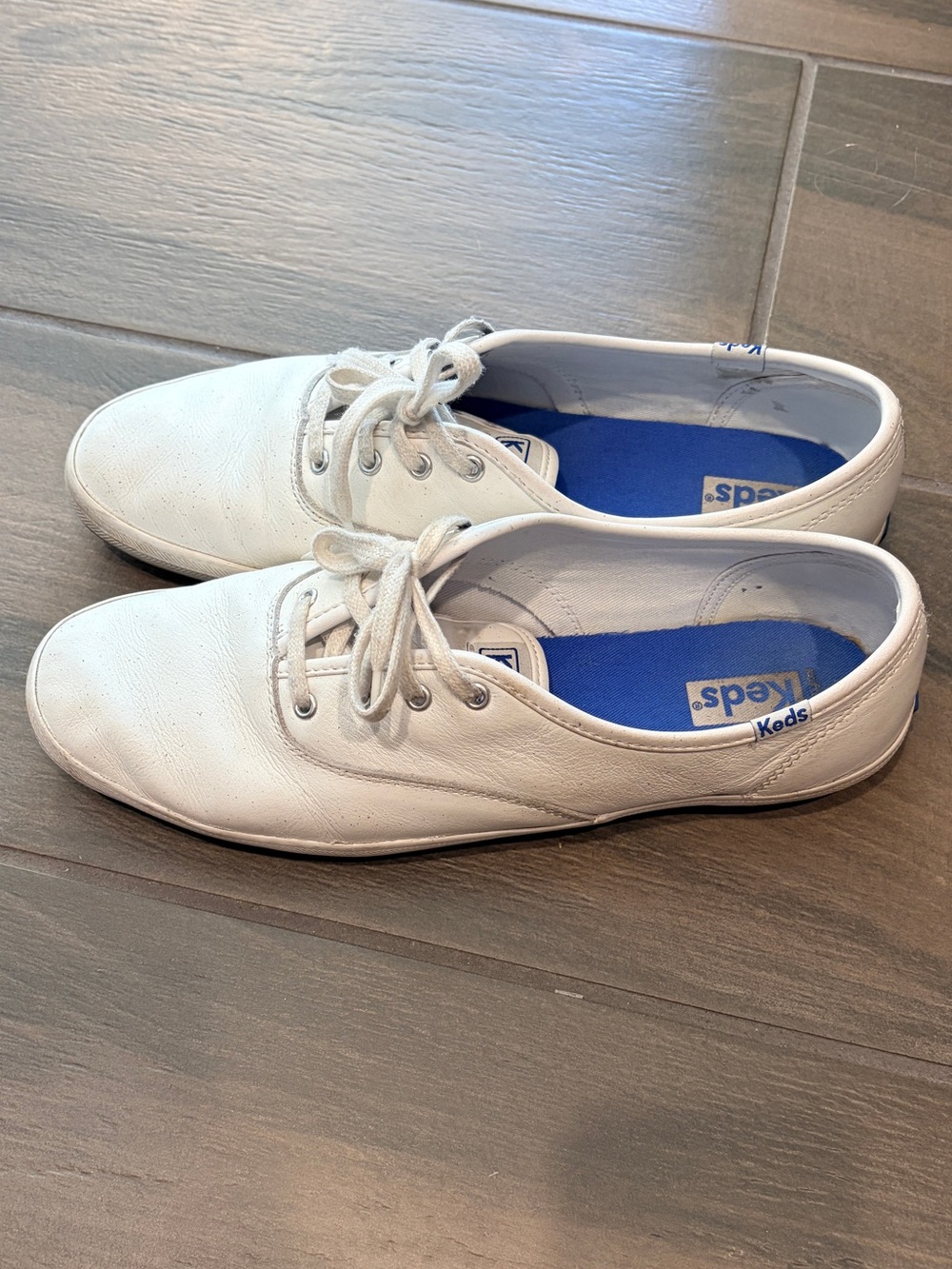 Keds Women’s White Champion Originals Leather Sneakers 9